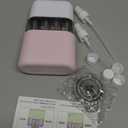 3oz Travel Bottles for Toiletries, 4 Pack Tsa Approved Portable Travel Size Containers for Shampoo Liquid With Labels, Leak Proof Refillable Containers Dispenser Set - Pink