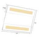 11x17 Acrylic Sign Holder Wall Mount, Clear Acrylic Frame with Adhesive Tape, Wall Sign Document Menu Holder for Office, Home, Store, Restaurant,No Drilling-Horizontal (6 Pack)