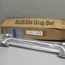 18 Inch Shower Grab Bar 2 Pack, 18" L x 1.25" D Brushed Nickel All-Welded Stainless Steel, ADA Safety Shower Handle for Bathroom,Stairway,Anti-Slip Grab Bars for Elderly,Handicap,Pregnant