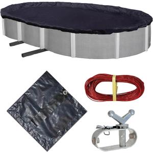 Blue Wave 8-Year 18-ft x 34-ft Oval Above Ground Pool Winter Cover
