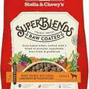 Stella & Chewy's SuperBlends Raw Coated Wholesome Grains Grass-Fed Beef, Beef Liver & Lamb Recipe with Superfoods, 3.5 lb. Bag, BB JUL -23-2026