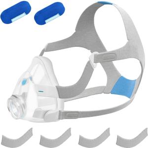 F20 Replacement Cushion with Headgear Set 11PCS Includes Cushion (M), Medium Headgear, Frame & 2 Clips,4 Frame Covers and 2 Strap Covers