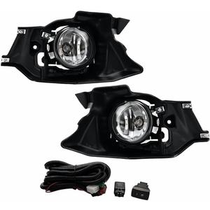 Fog Lights Compatible With 2012 2013 2014 Honda CRV Front Bumper Lamps Halogen Bulbs with Bracket & Wiring and Switch H11 12V 55W 1 Pair of Fog Lights