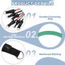 PATIKIL Resistance Tube Bands, Stackable Single Resistance Band Exercise Band Stretch Band for Working Out Man Home Fit