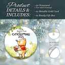 Baby First Christmas Ornaments 2023 | Disney Winnie The Pooh Christmas Tree Ornaments, Unique Christmas Decorations for New Baby and New Parents, for Newborn Baby 2023 (Winnie & Bee)