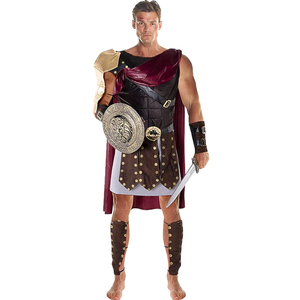Morph Roman Gladiator Costume for Men, Knight and Spartan Warrior Adult Costume Size XL