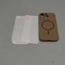 Magnetic for iPhone 16 Pro Case, Compatible with MagSafe, Full Camera Protection, Military-Grade Protection 3.0mm Thicken Silicone Phone Cover for 16 Pro 6.3", Desert Brown