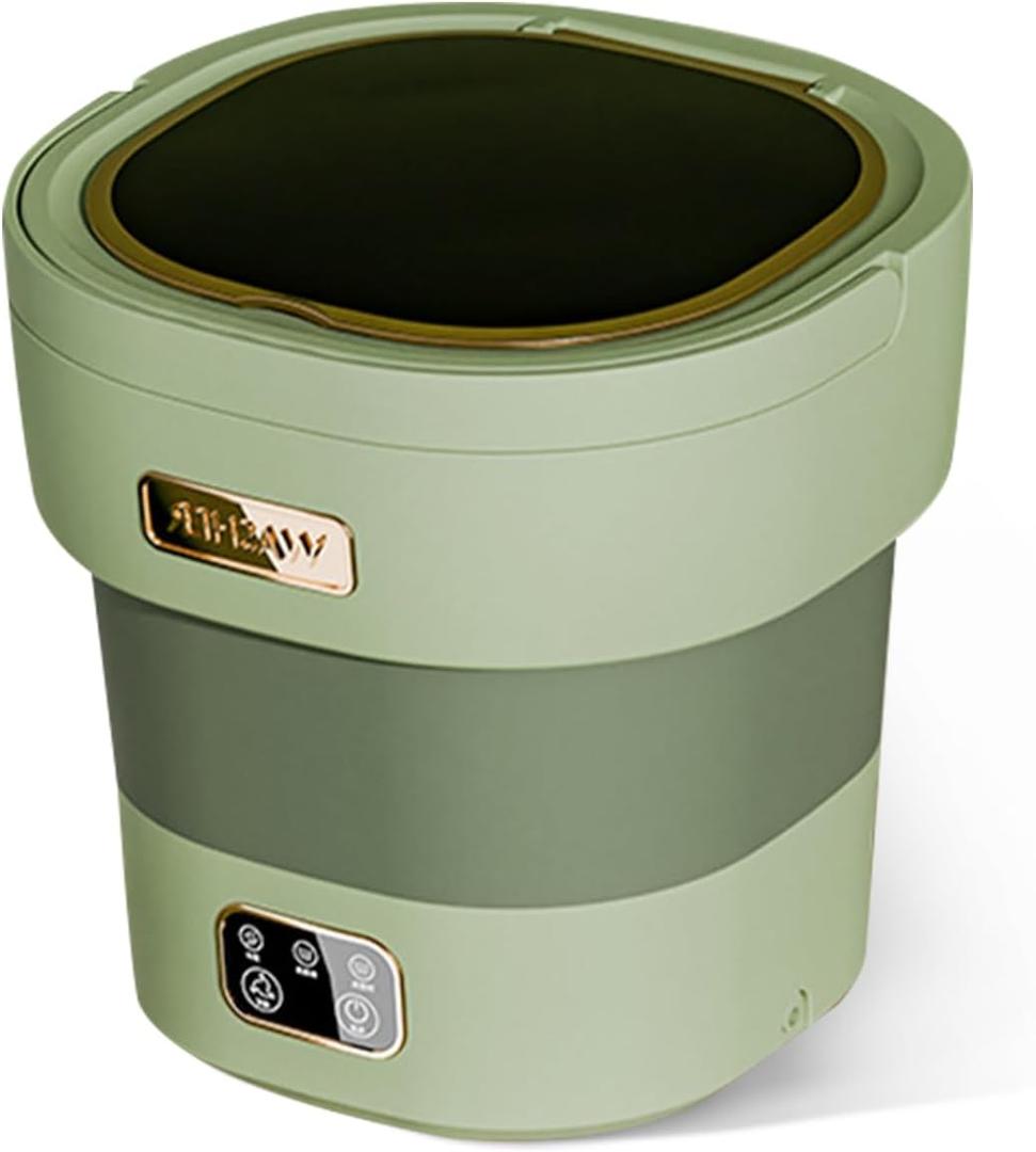 Portable Washing Machine, 12 L Foldable Mini Washer with with 4 Modes and Spin Basket Deep Cleaning of Underwear Baby Clothes and Small Clothes for Apartments Dorm RV Travel Hotel Laundry