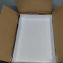 US Acrylic White Plastic Serving Trays (Set of 4) 15 x 10 | Large Unbreakable Reusable Rectangular Party Platters | Serve Appetizers, Fruit, Veggies, & Desserts | BPA-Free & Made in USA