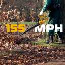 ZEGJAW Electric Leaf Blower Corded, 7-AMP Leaf Blowers, 155MPH/350CFM Small Handheld Lawn Blower Lightweight & Portable for Lawn Care