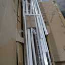 Twin Over Full Bunk Bed, Metal Low Profile Bunkbeds with Full-Length Guardrail and Ladder, Space Saving, No Boxing Spring Needed, White