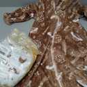 Fleece Baby Sleep Sack 6-12 Months Long Sleeve 2.0 Tog Baby Wearable Blanket with 2-Way Zipper Warm Sleeping Sack for Toddler Infant Newborn - Medium White Brown Moon