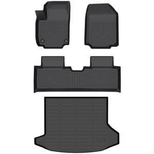 Wayhigh-All Weather Floor Mats & Cargo Liner Set for 2025 2026 Equinox（Not EV）& GMC Terrain 2025 2026, Custom Fit TPE Heavy Duty Car Mats for Equinox Accessories