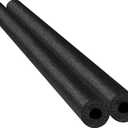 Chochkees Floating Pool Noodles Foam Tube 2-Pack, Thick Hollow Noodles for Floating in The Swimming Pool, 52" Inches Long (Black)