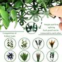 ODTORY Artificial Grass Boxwood Hedges Wall Panels: 40" x 40" (11.5 sqft) UV-Anti Faux Greenery Fake Ivy Leaves Privacy Fence Screen Backdrop for Garden Covering Privacy, Outdoor Indoor Decor