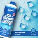 Sylvan Ice Machine Cleaner and Descaler | 2x 16 oz (8 uses) | Free Cloth | Made in USA | Nickel Safe Ice Maker Cleaner and Descaler | Universal Compatibility for Commercial & Residential Ice Makers