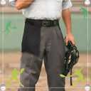 2 Pieces Umpire Ball Bag Umpire Gear Baseball Softball Umpire Bag Quality Woven Polyester Fabric for Baseball Softball with Belt Extra Large