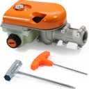 Gear Head Pole Saw Gearbox Compatible with Stihl HT73 75 100 101 130 131 250, KM90 KM110 KM130, FS85, WT Spur Sprocket 3/8-6T Pruner Pole Saw Tree Cutter Replaces 4182 200 0070 4138 205 0008
