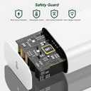 iPhone 17 16 Charger Fast Charging,2Pack 6FT USB C to C iPhone Apple Charging Woven Cable Cord 20W Wall Charge Type C Block for Apple iPhone 17 Pro Max/17E/Air/16 Plus/16ProMax/15,iPad Pro/Air/AirPods