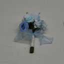 Wedding Bouquets for Bride, Artificial Flower Bouquet for Wedding Bridal Bouquets for Bride/Bridesmaid, Multicolor Bouquets with Silk Ribbon [Blue]
