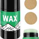 Rub On Ski and Snowboard Wax, 80G with 2 Cork Applicators, Universal Temperature, Portable Cross-Country