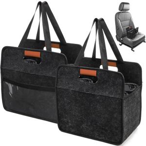 ZOOFOX 2 Pack Insulated Drink Carrier with Handle, 6 Cup Portable Drink Carrier for Car, Reusable Folding Coffee Cup Holder Bag for Daily Life Takeout, Outdoors, Travel