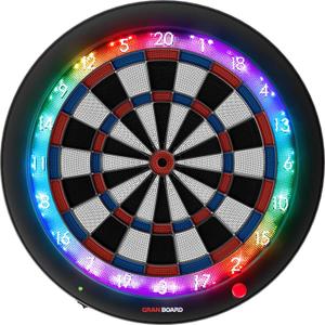GRAN BOARD 3s LED Bluetooth Dartboard, Blue, with Special Bracket