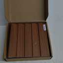 Art3d Slat Wall Panels, WPC Soundproof 3D Wall Paneling for Interior Wall Decor, TV Background, Samples 5-Pack 6 x 6 in.