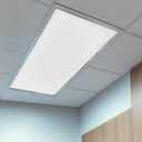 2 Pack Fluorescent Light Cover 4x2 Feet, White Lights Filters Drop Fluorescent Lights Shade Panel, Modern Simple White Backdrop Magnetic Ceiling Classroom Light Cover for Office