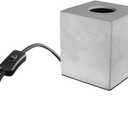 Feit Electric Gray 60W Industrial Style Table Cube Lamp Base