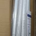 Tension Curtain Rod 41-185" Heavy Duty No Drilling Adjustable White, 1.26"
