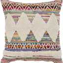 LR Home Throw Pillow, 1 Count (Pack of 1), Chindi/Multicolor