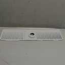 Folding Faucet Mat for Kitchen Sink Splash Guard[7 Slope Fast Self-draining][Snap Lock Fit] Kitchen Sink Faucet Mat Splash Guard Kitchen Sink Area Sink Water Splash Guard Behind Faucet Draining Mat (24" x 5.5", Light Gray)