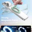 SYNCWIRE for MagSafe Ring Phone Holder, 360 Rotation Magnetic Cell Phone Grip Dual-Sided Magnets Phone Ring Kickstand Compatible with iPhone 17 16 15 14 13 12 Pro Max MagSafe, Android, Samsung etc.
