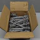 6 Inch Circle Top Landscape Staples, 9 Gauge Galvanized Steel Heavy Duty Yard Pins for Outdoor Gardening Weed Barrier Sod Fabric (100 Pack)