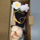 Graduation Gifts Sunflower Crochet Flowers Bouquet with Greeting Cards Handmade Knitted Artificial Flowers Home Decor