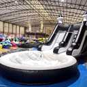 24FT Commercial Water Slide for Adults Kids (700lbs Capacity) (100% Heavy Duty PVC) (13ft Giant Pool) Inflatable Water Slide with 1100W Blower, Fast Drainage, Backyard Outdoor Party, 24x13x13ft