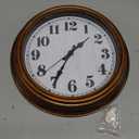 45MinST 12 Inches Retro Wall Clock, Silent Non Ticking Battery Operated Movement, Decor for Home/Wall Decor, Easy to Read, Decorate for Bedroom Living Room Office(Bronze)