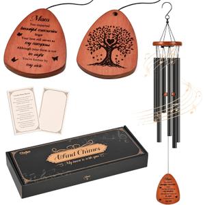 Memorial Wind Chimes for Mom, Sympathy Wind Chimes Memorial Gifts for Loss of Mom, Sympathy Gift for Loss of Mother