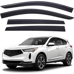Lightronic Extra Durable Outside-Mount Low-Profile Auto Vent Window Visors, Fits 2019-2026 Acura RDX, UV Protection Rain Guards, Original Wind Deflectors, Smoke, 4-Pcs