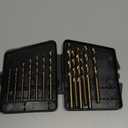 13pcs Cobalt Drill Bit Set, M35 High Speed Steel Drill Bit Set (1/16"-1/4") for Hardened Metal, Stainless Steel, Cast Iron and Wood Plastic with Indexed Storage Case