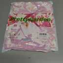 PRETTYGARDEN Women Summer Boho Maxi Dresses 2025 V Neck Puff Short Sleeve A-Line Flowy Tiered Floral Wedding Guest Dress (Pink, M)