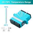 GwliUni 40Pcs SC to SC OM3 Multi-Mode Couplers, Duplex Fiber Optical Adapters Cable Connectors