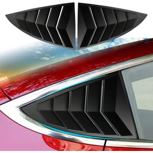 for Tesla Model 3 Rear Side Window Cover Louver Sport Style, for Tesla Model 3 2021-2025 Exterior Decoration Accessories (Model 3-Matt Black)