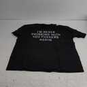 Drinking I'm Never Drinking With You Fuckers Again T-Shirt - Unisex-Adults, Black, Small, Short Sleeve, Classic Fit, Cotton, Polyester L