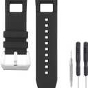 28mm Watch Band Compatible with Invicta, Soft Silicone Rubber Replacement Wrist Strap for Invicta Subaqua Noma III Watch Straps