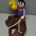 DELIFUR Dog Halloween Costume Funny Dog Cowboy Riding Costume Pet Costume Cat Suit Cowboy Rider Style for Small Medium Large Dogs (Cowboy, Large)