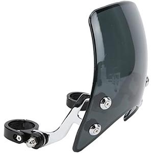 Universal Motorcycle Windshield - 180 Adjustable Wind Deflector, Retro Headlight Fairing