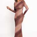 Petal & Pup Women's Hesper-Maxi-Dress-Brown-Multi, Medium