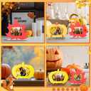 Geelin 6 Pack Thanksgiving DIY Picture Frame Craft Kits Wooden Pumpkin Maple Leaf Photo Frames Bulk Fall Thanksgiving Crafts for Adults Home Holiday Game Activities Gifts